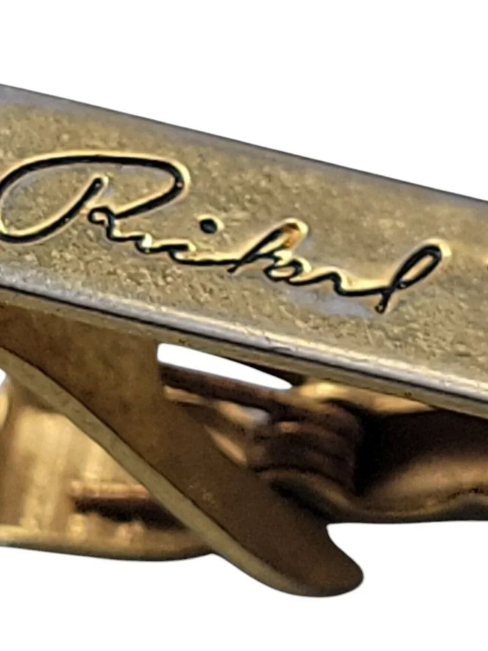Richard Nixon Presidential Seal Tie bar Original White House Gift Gold Plated